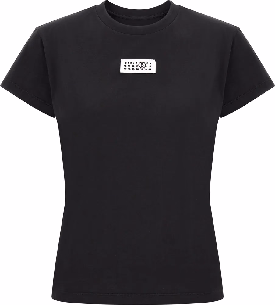 MM6 Maison Margiela Black Cotton T-Shirt