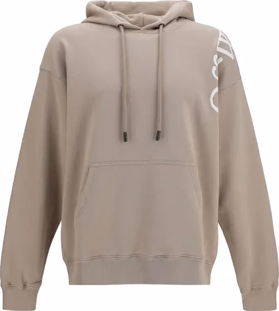 Off-White Beige Cotton Sweatshirt