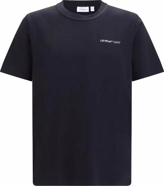 Off-White Black Cotton T-Shirt
