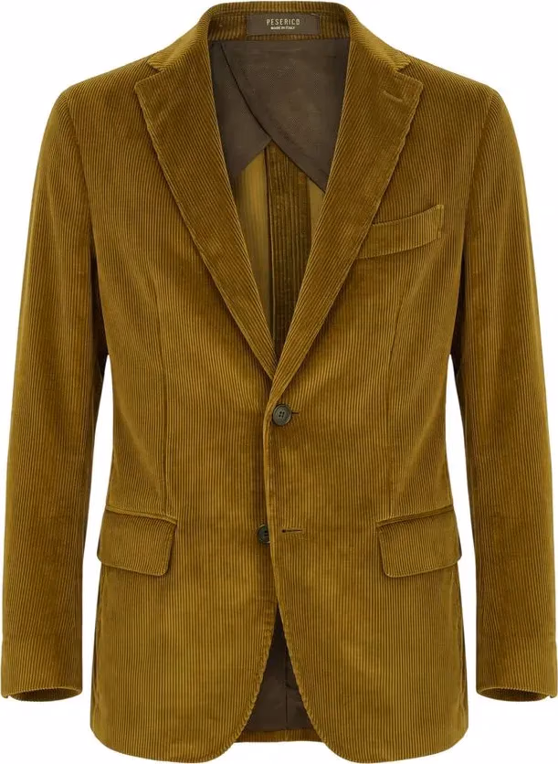 Peserico Green Cotton Men Jacket