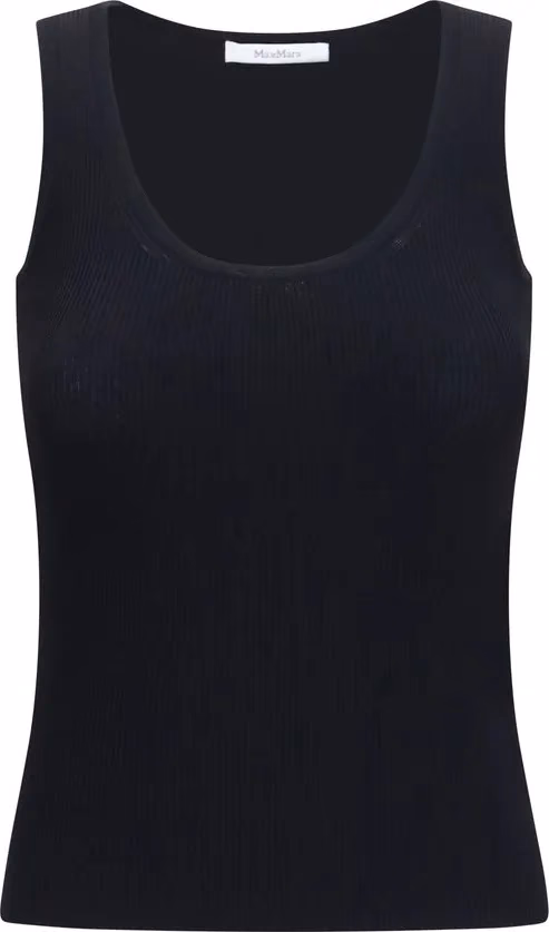 Max Mara Black Viscose Tank Tops