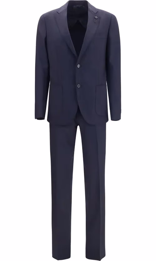 Lardini Blue Wool Oves Aries Two-Piece Suit