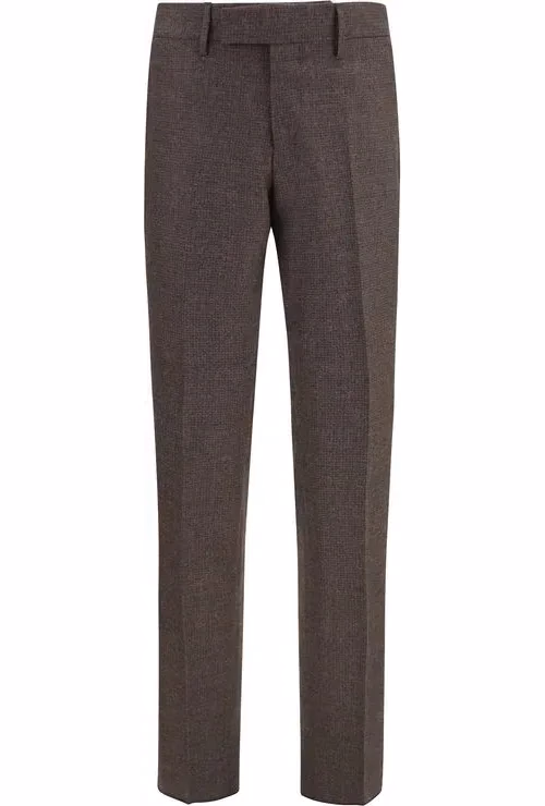 Lardini Brown Viscose Dress Pants