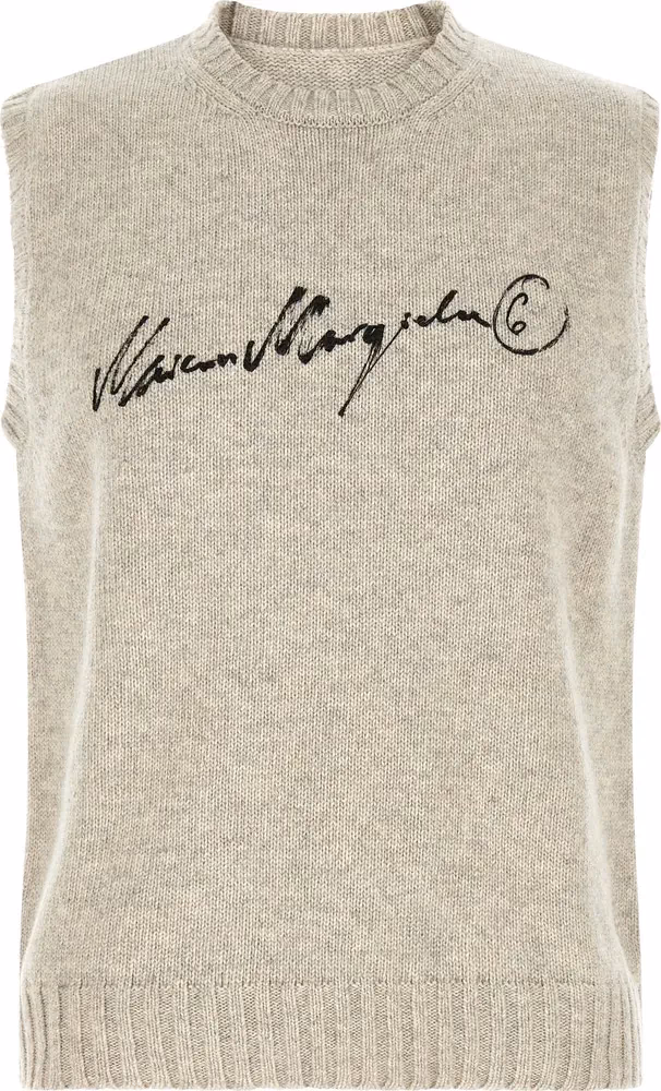 MM6 Maison Margiela Gray Wool Sweatshirt