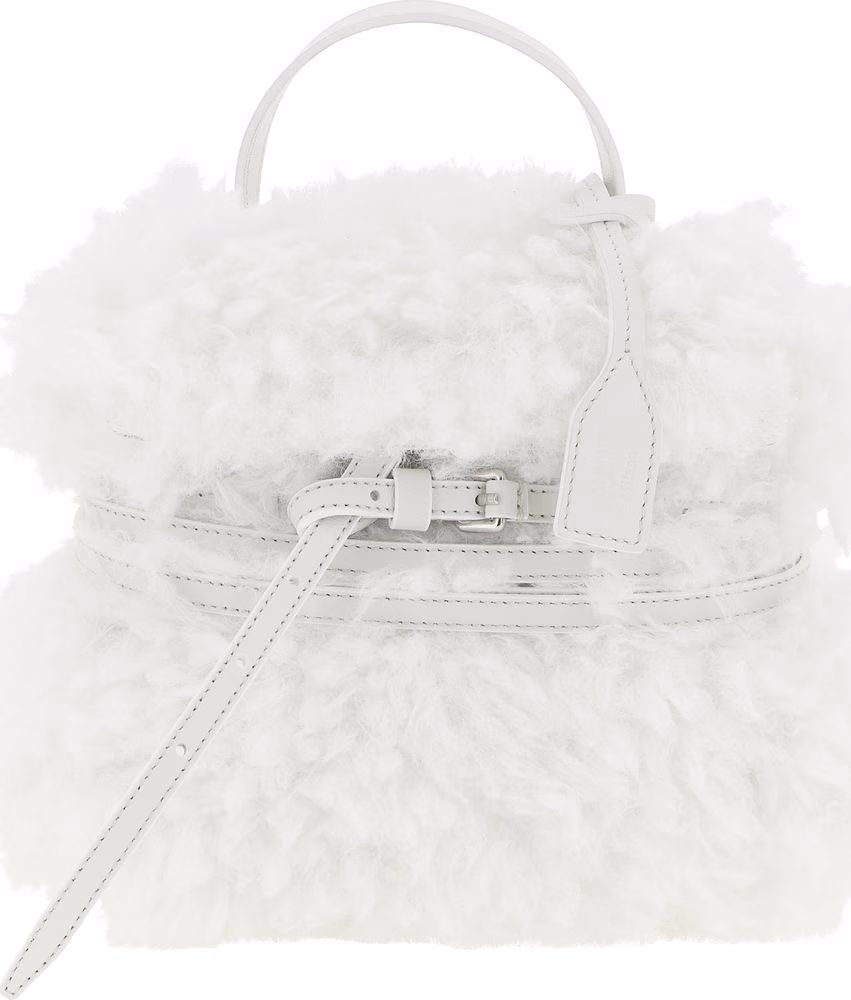 Moschino White Leather Handbag