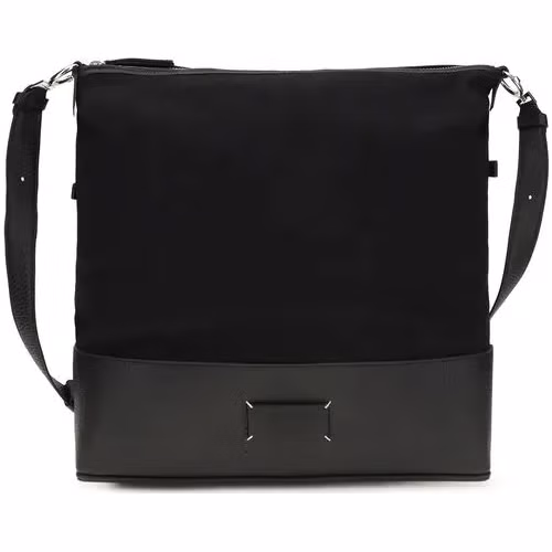 Maison Margiela Black Calf Leather Bos Taurus Shoulder Bag
