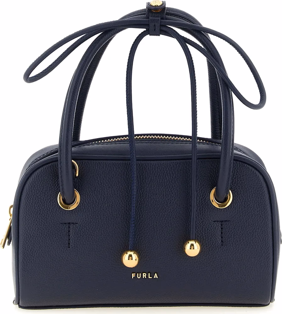 Furla Blue Calfskin Handbag