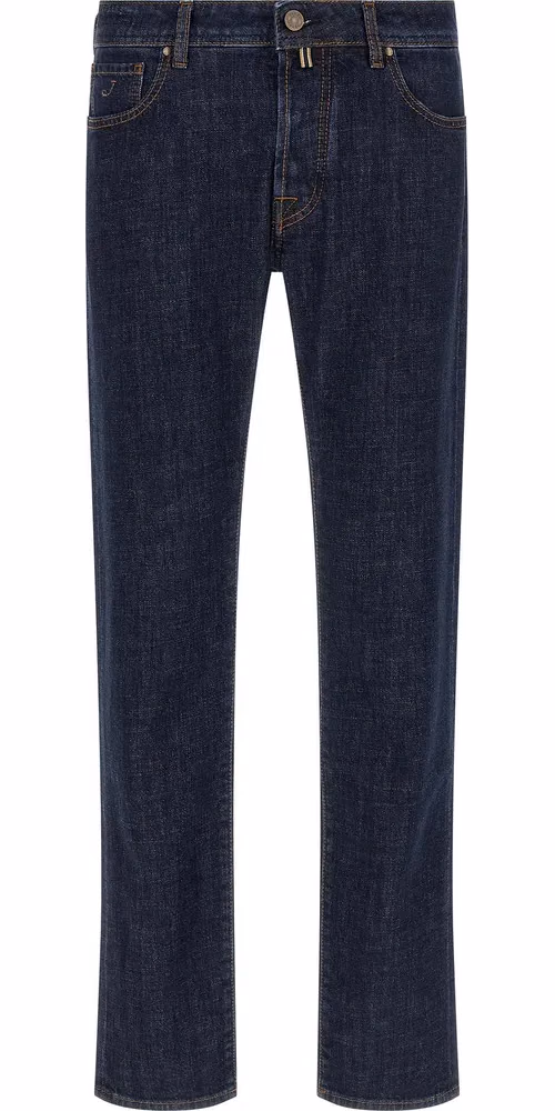 Jacob Cohen Blue Cotton Slim Fit Jeans