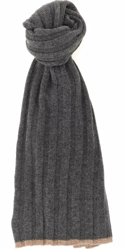 Brunello Cucinelli Gray Cashmere Scarf