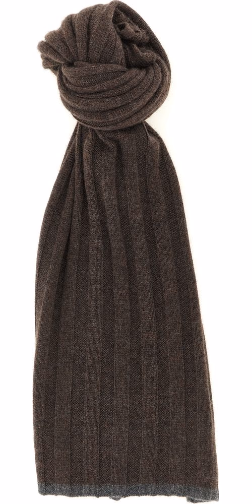 Brunello Cucinelli Brown Cashmere Scarf