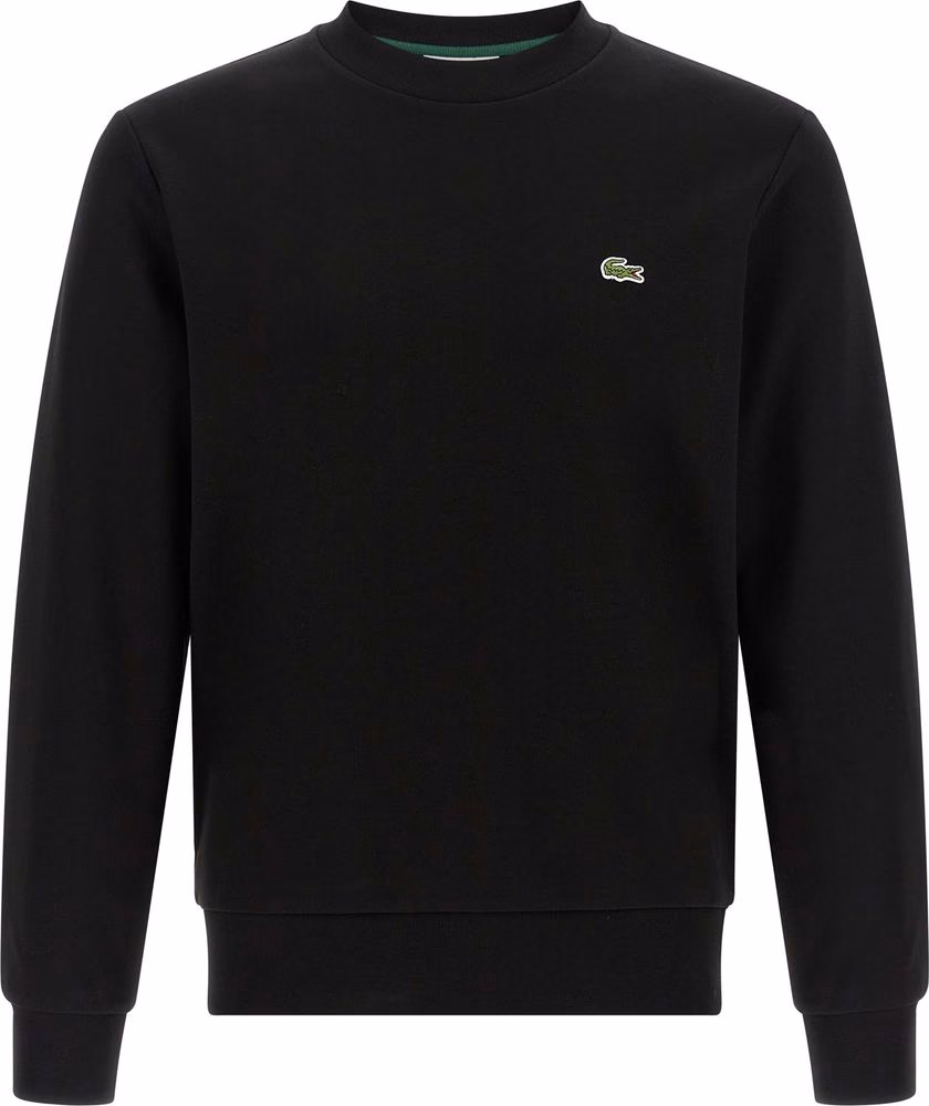 Lacoste Black Cotton Sweatshirt