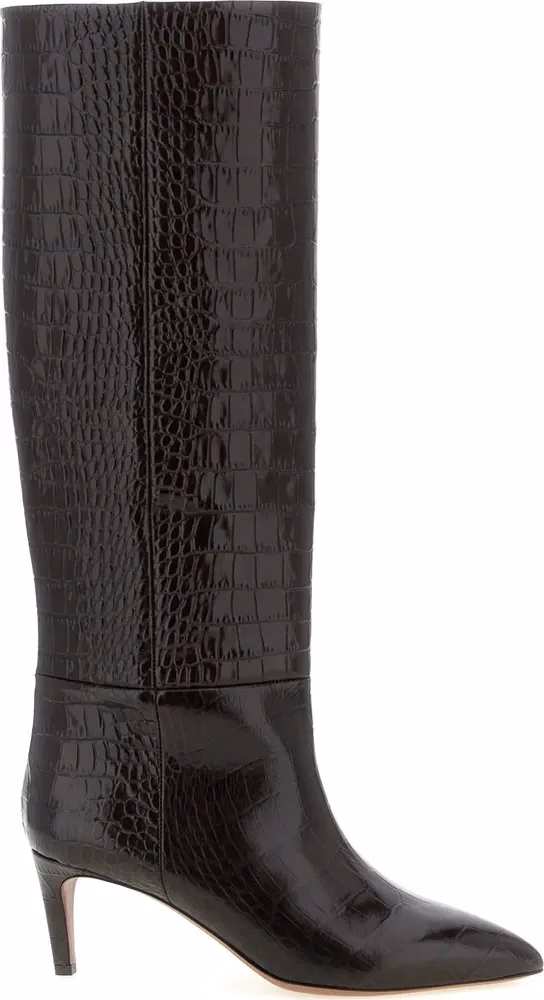 Paris Texas Brown Calfskin Over The Knee