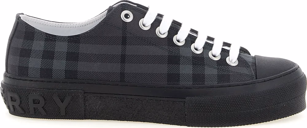 Burberry Gray Polyamide Low Top Sneakers