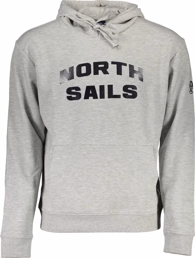 North Sails Grigio Cotton Men Sweatshirt