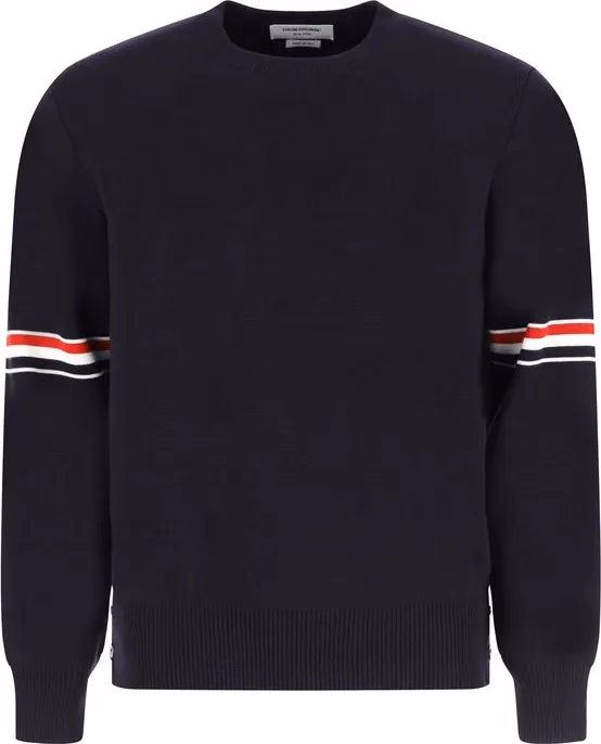 Thom Browne Blue Cotton Sweatshirt