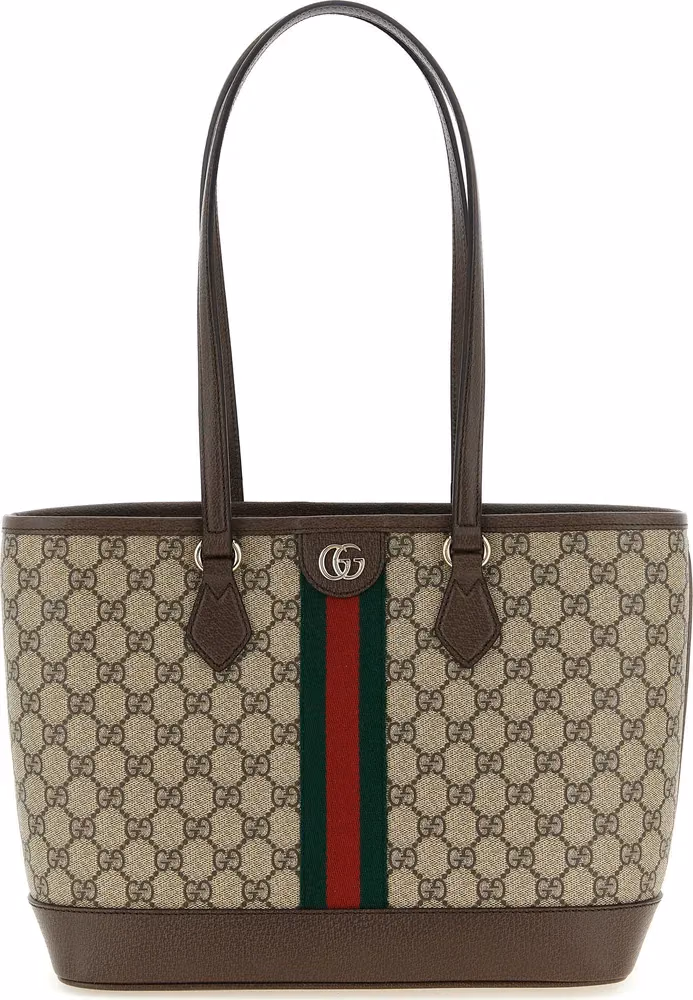 Gucci Brown Polyethylene Tote Bag