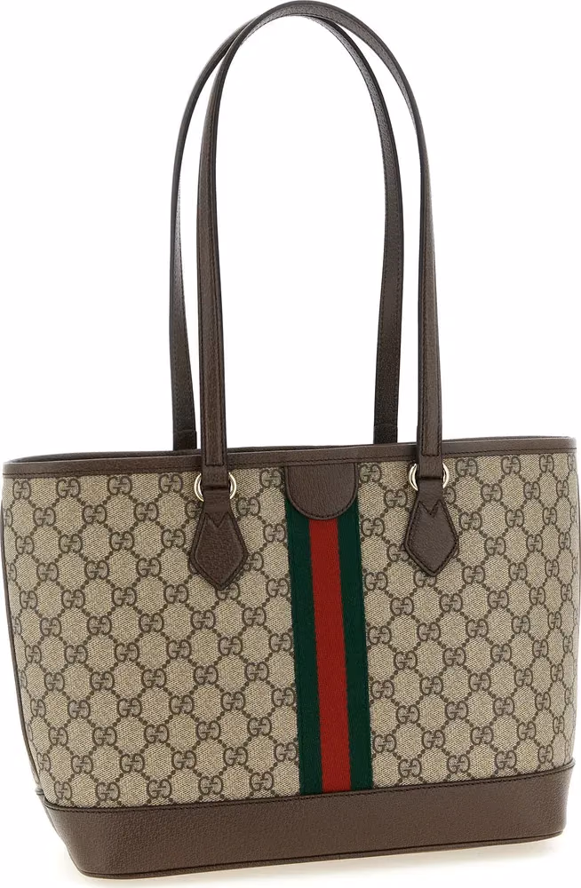 Gucci Brown Polyethylene Tote Bag