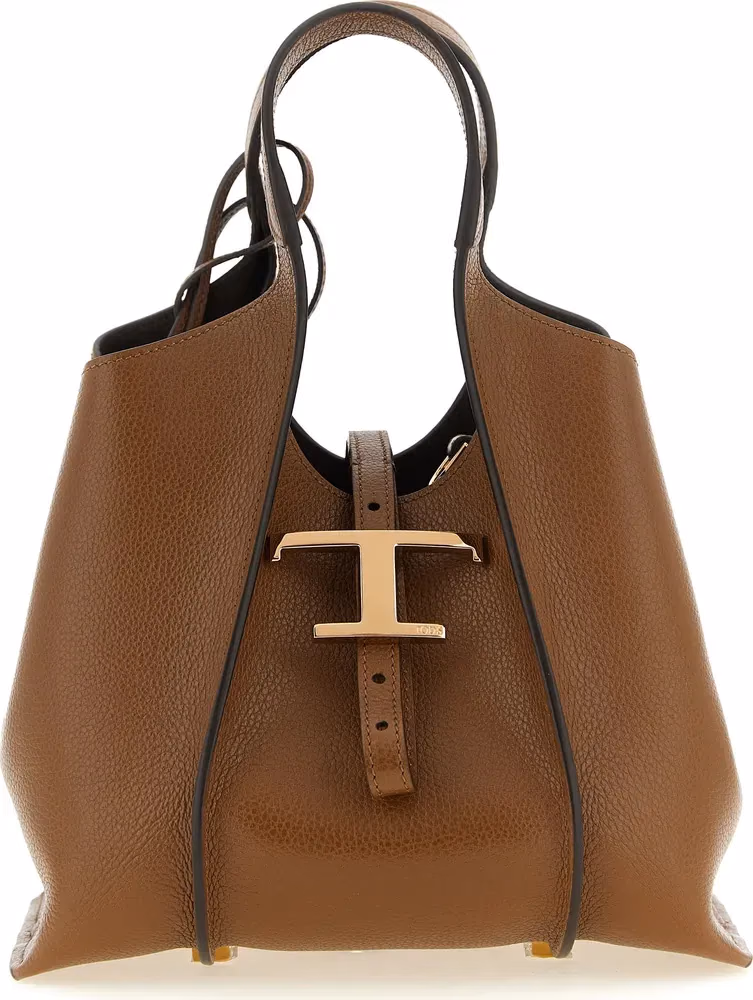 Tod's Brown Calfskin Handbag
