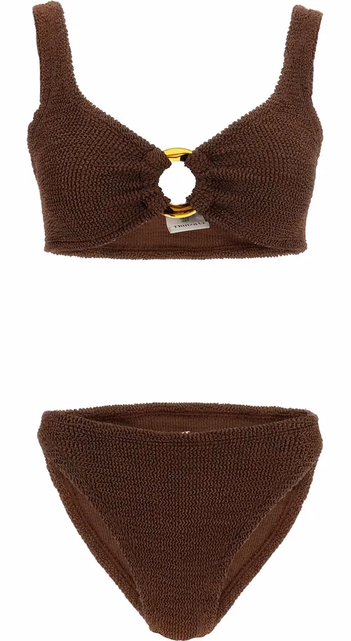 Hunza G Brown Polyamide Bikini