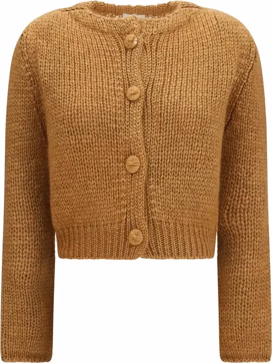 Forte_Forte Brown Silk Cardigan