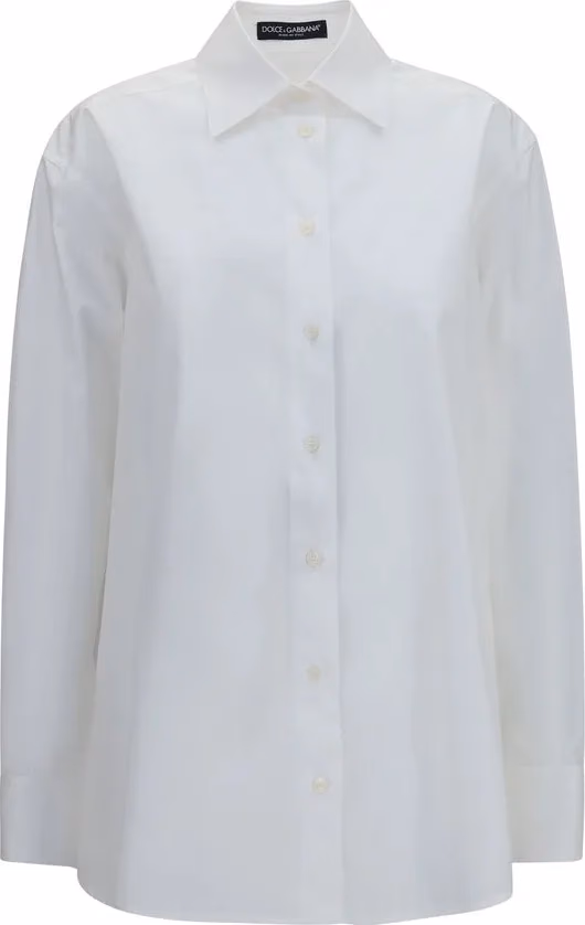 Dolce & Gabbana White Cotton Dress Shirt