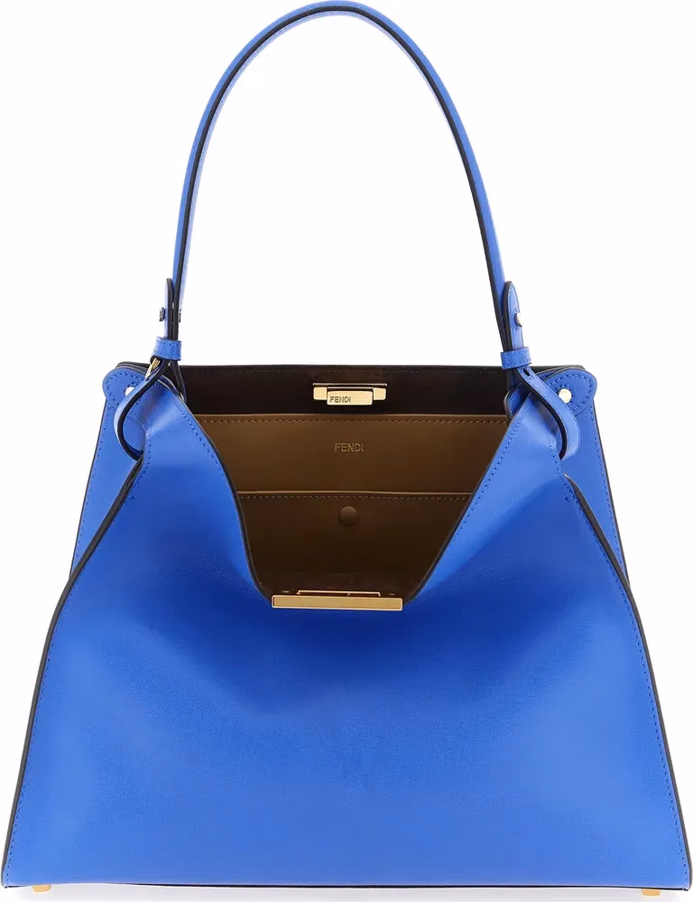 Fendi Blue Calfskin Handbag