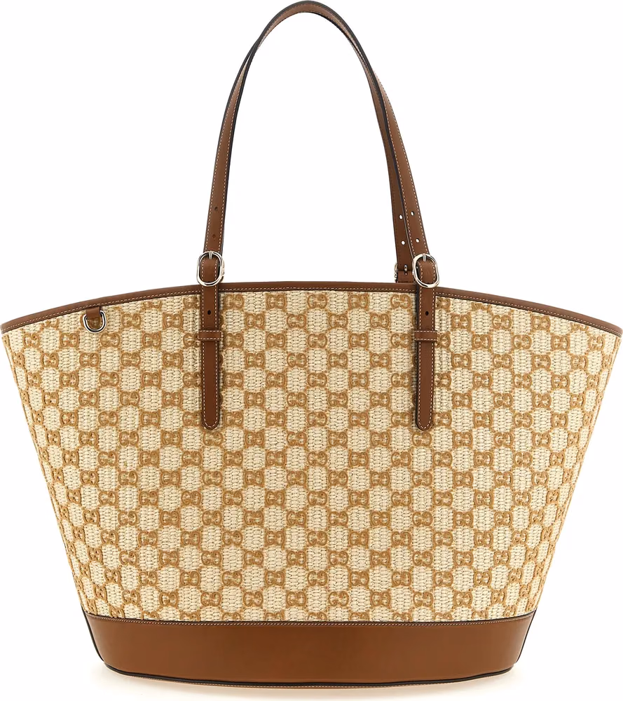 Gucci Brown Cotton Handbag