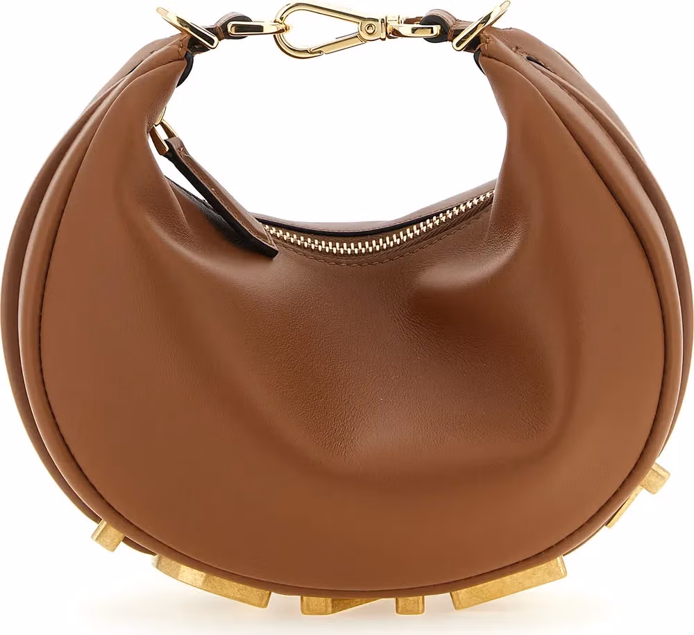 Fendi Brown Calfskin Handbag