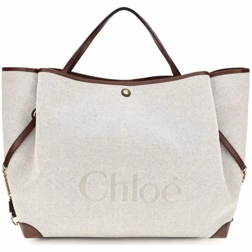 Chloé Beige Cotton Shoulder Bag