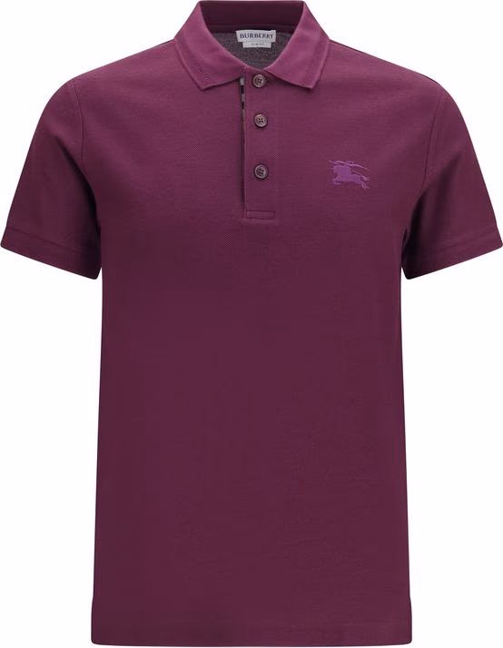 Burberry Purple Cotton Polo Shirt