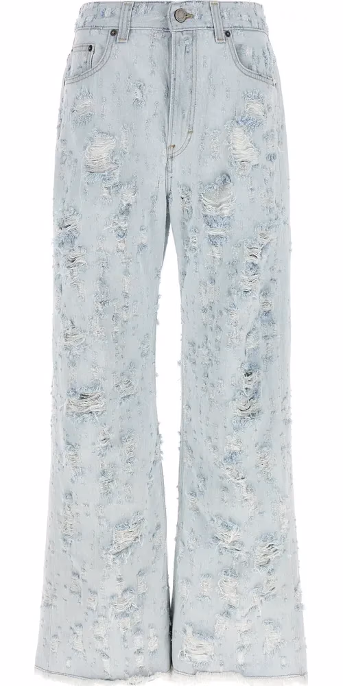 Haikure Blue Cotton Jeans Denim