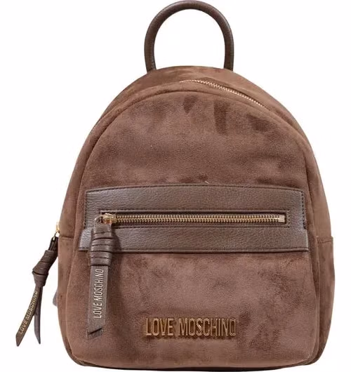 Love Moschino Brown Polyester Backpack