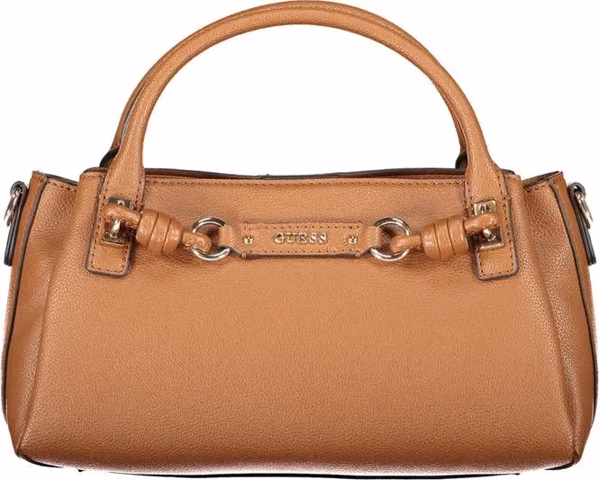 Guess Jeans Brown Polyurethane Women's Bag with Adjustable Strap