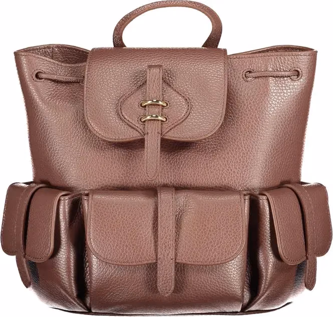Coccinelle Brown Leather Backpack