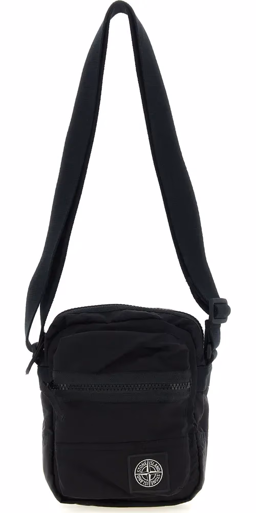 Stone Island Black Polyamide Crossbody Bag