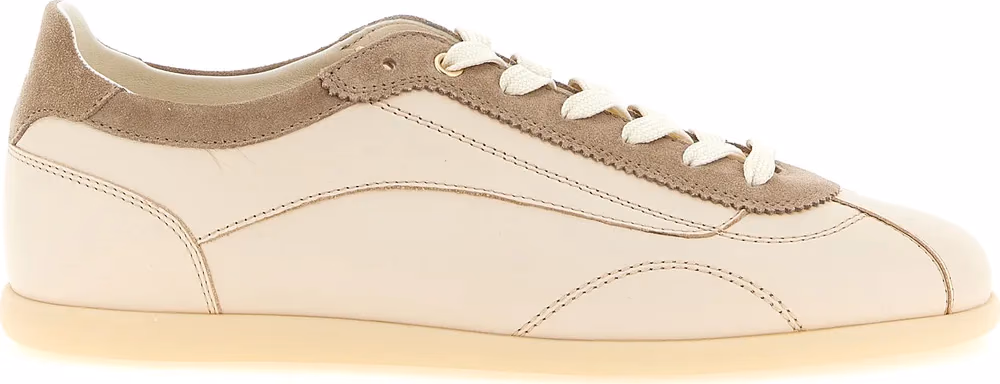 Brunello Cucinelli Beige Calfskin Low Top Sneakers