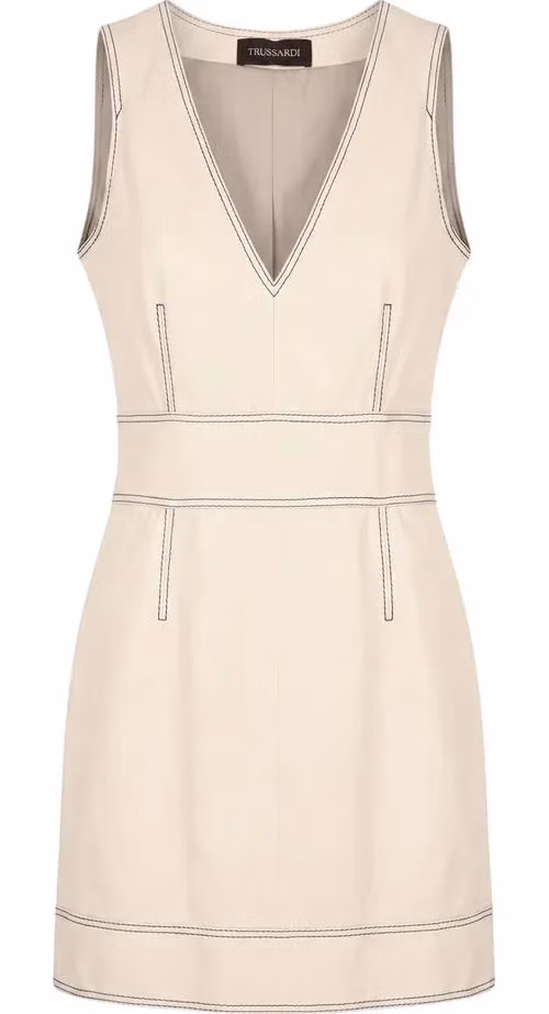 Trussardi Beige Lamb Women Dress