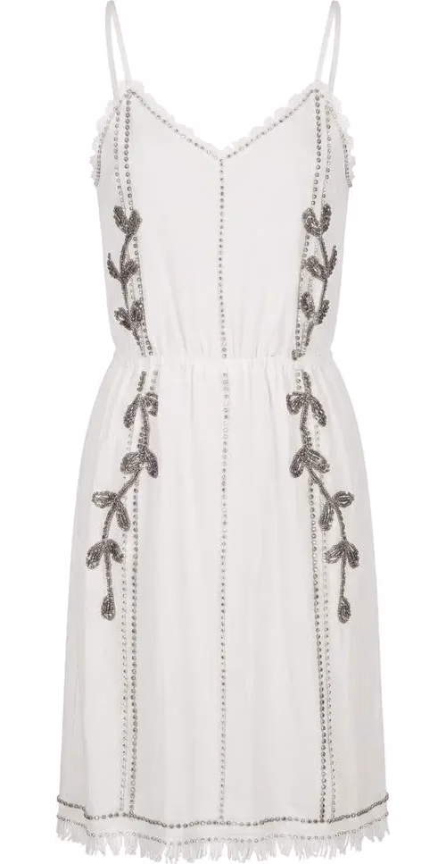 Trussardi Jeans White Cotton Women Dress