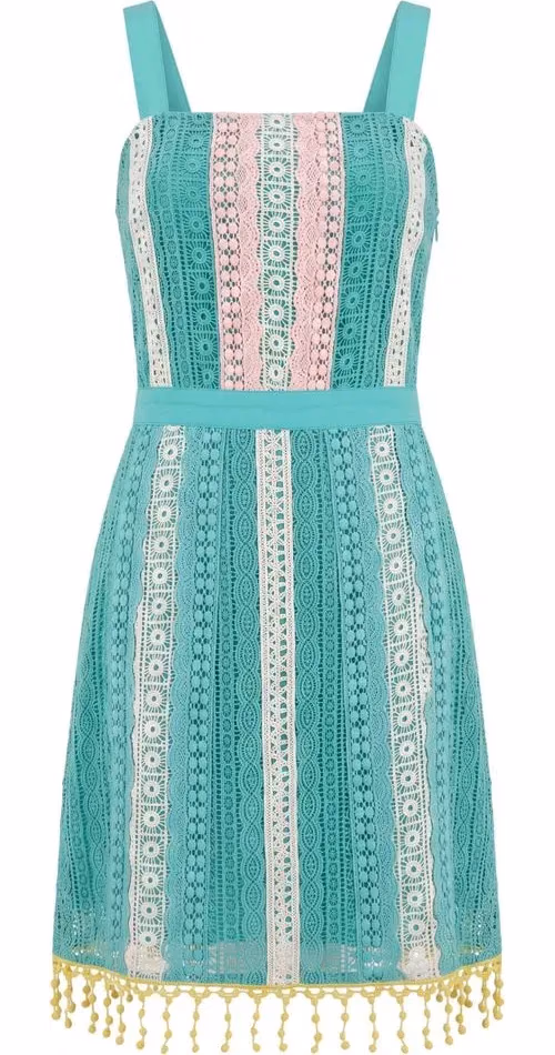 Trussardi Jeans Green Cotton Women Dress