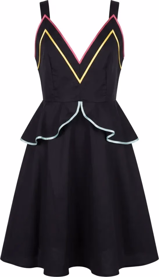 Trussardi Jeans Black Cotton Women's Dress