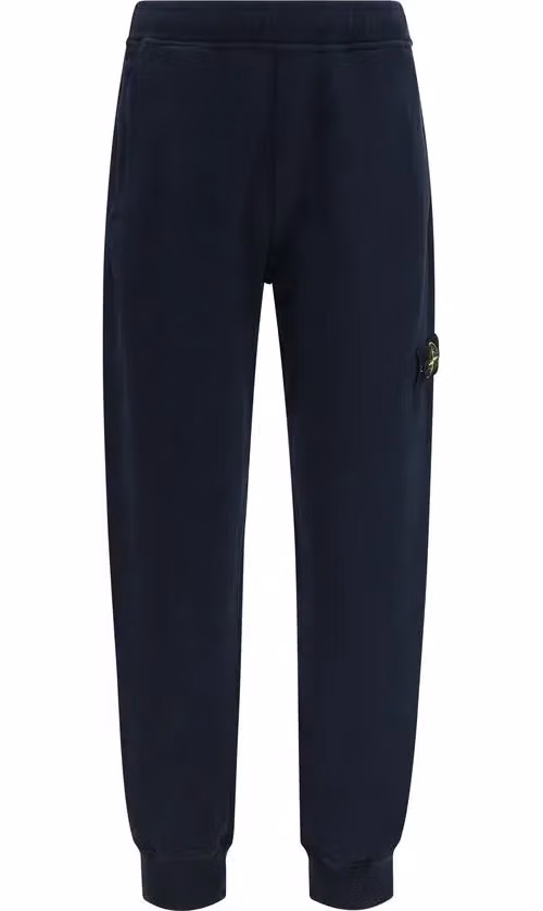 Stone Island Blue Cotton Joggers (Workout Pants)