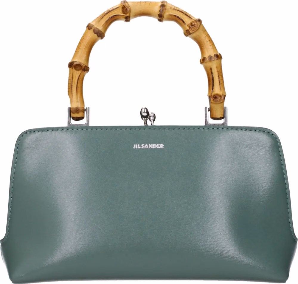 Jil Sander Green Leather Handbag