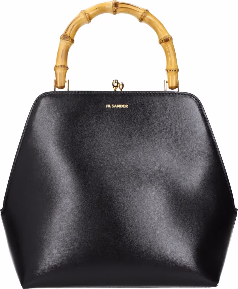 Jil Sander Black Leather Handbag