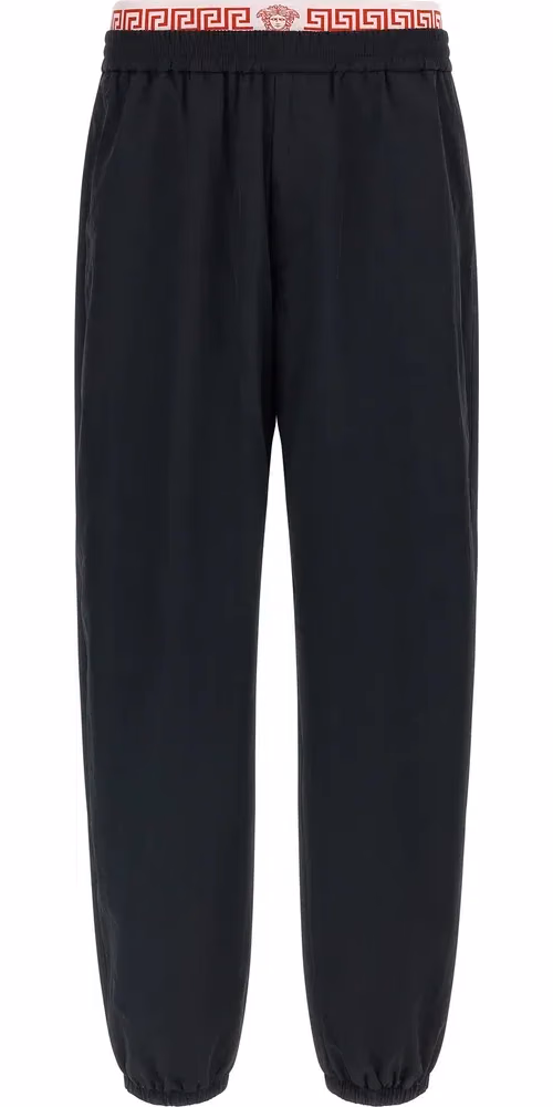 Versace Black Polyamide Joggers (Workout Pants)