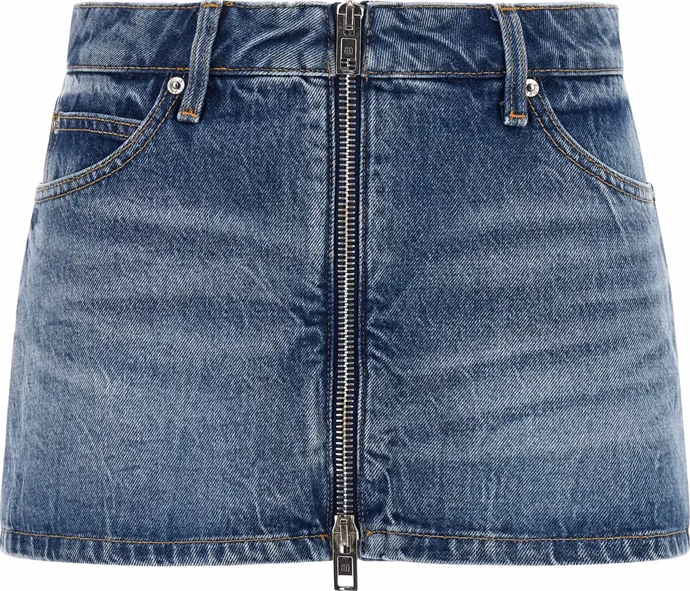 Alexander Wang Blue Cotton Bermuda Shorts