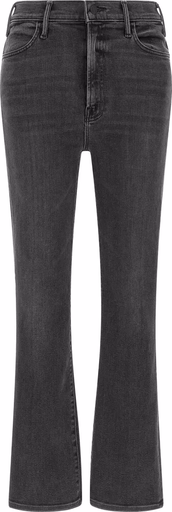 Mother Denim Gray Cotton Flared Jeans