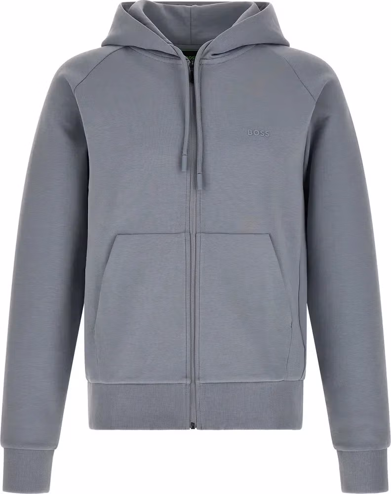 Hugo Boss Gray Cotton Sweatshirt