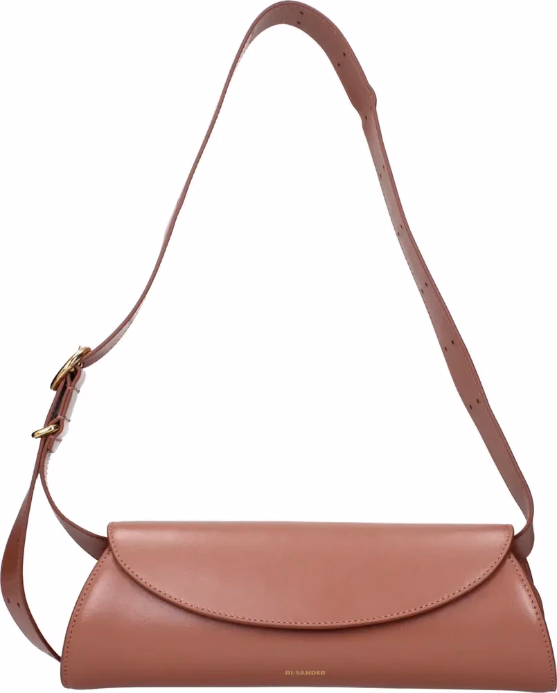 Jil Sander Pink Leather Crossbody Bag