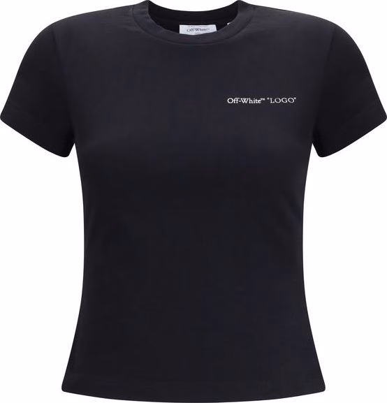 Off-White Black Cotton T-Shirt