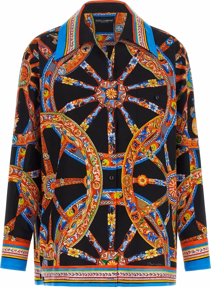 Dolce & Gabbana Multicolor Cotton Blouse